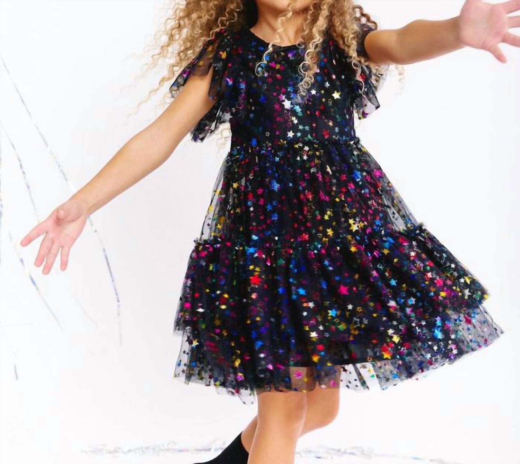 Lola + The Boys - Shining Rainbow Star Tulle Dress