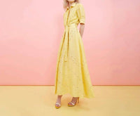 La Fuori - Soleil Eyelet Embroidered Shirtdress
