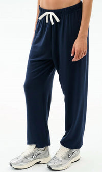 SPLITS59 Andie Fleece Sweatpant in indigo - women's pants - alternate view