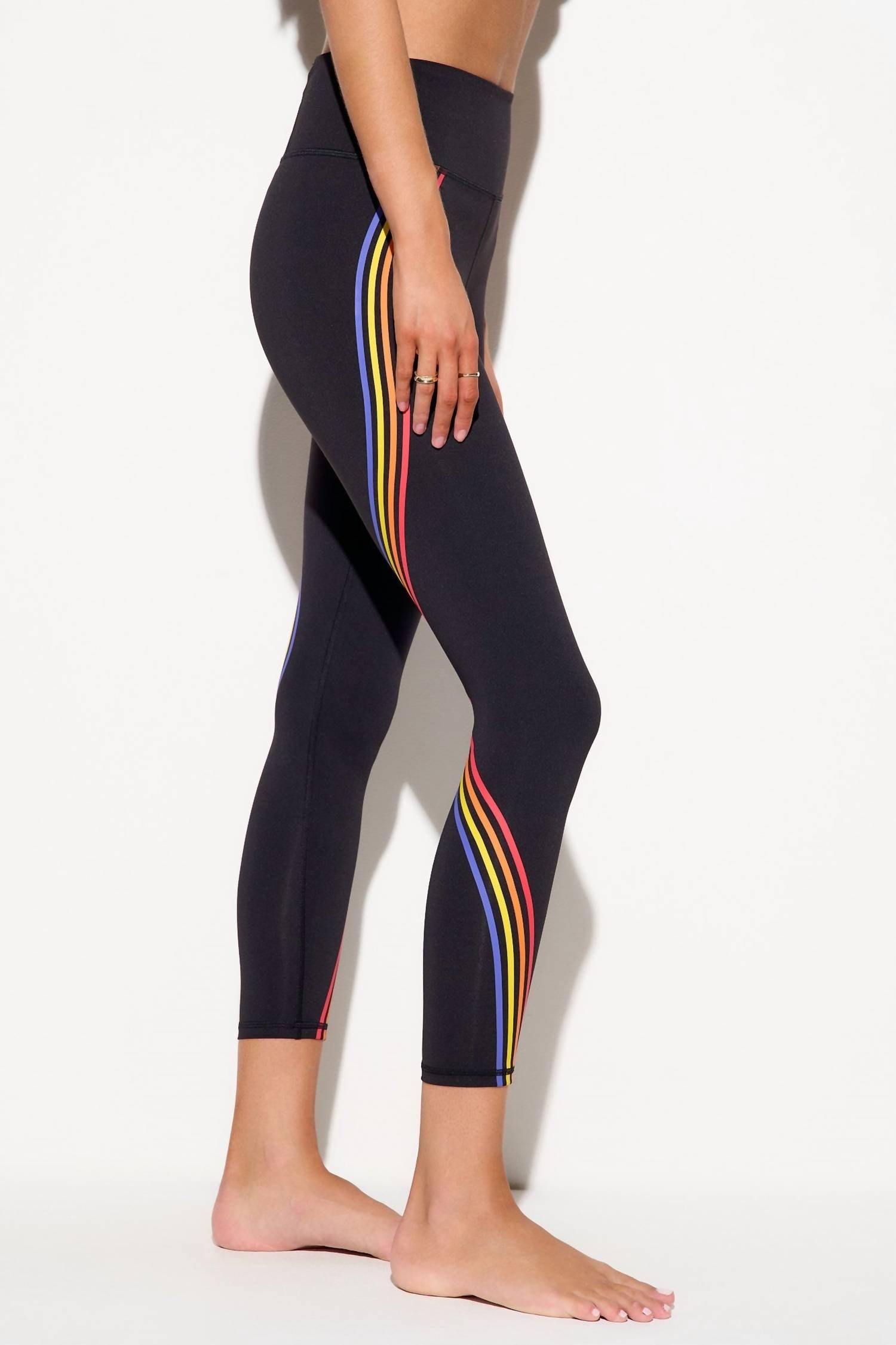 Spiritual Gangster - Prism Stripe Lotus Legging