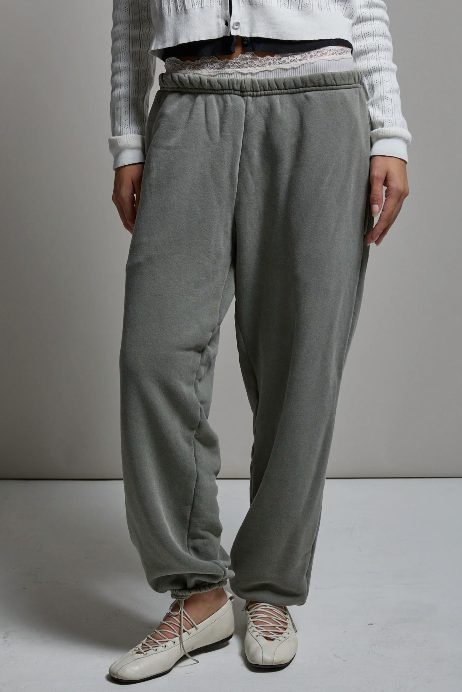 Asher Sebi Sweatpant in loden - women's pants