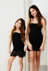 Theme - Daniela Heart Mesh Bubble Dress