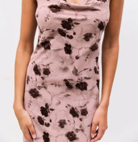 Mod Ref - Lightweight Cowl Neck Floral Slip Dress
