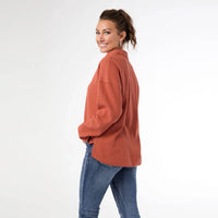 Coco + Carmen - Michela Long Sleeve V-Neck Top