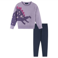 Andy & Evan - Girl's Dino Sweater Set