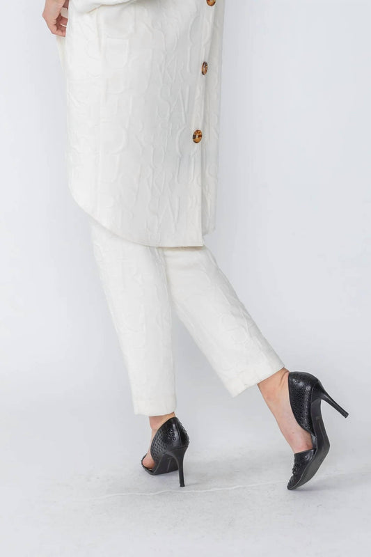 Ic Collection - Women's Waist Elastic Slim Fit Pants