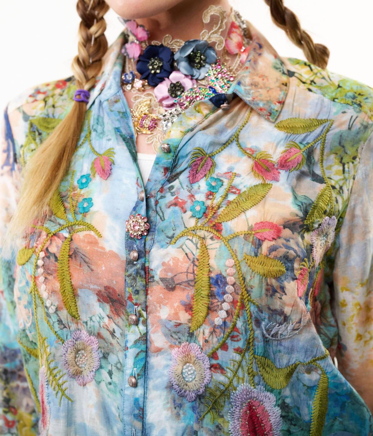 Aratta - Valeria Embroidered Shirt