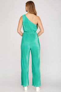 She + Sky - One Shoulder Jumpsuit