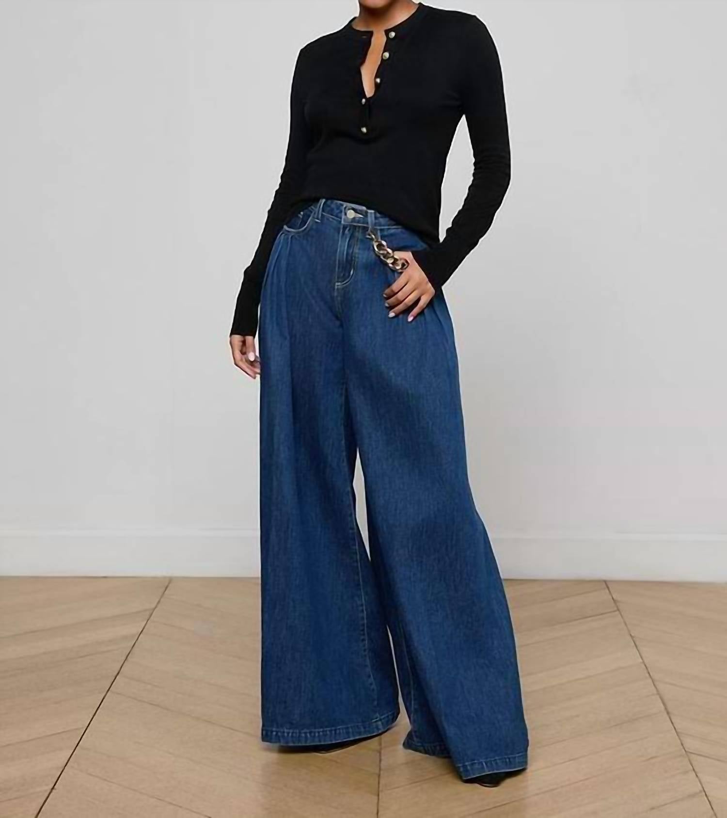 L'Agence - Ronda Knit Henley Top