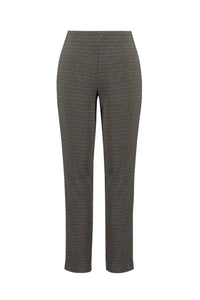 Joseph Ribkoff High Rise Straight Leg Pants in black beige - women's pants - view 6