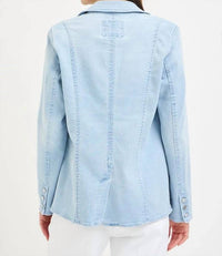 Risen - Denim Single Button Blazer