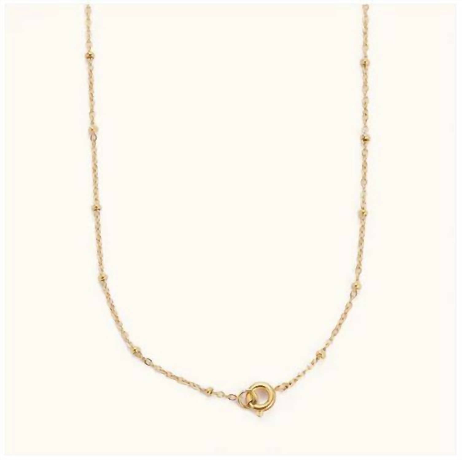 Nikki Smith Designs Women's Jess Ball Chain Necklace in gold - women's jewelry - alternate view