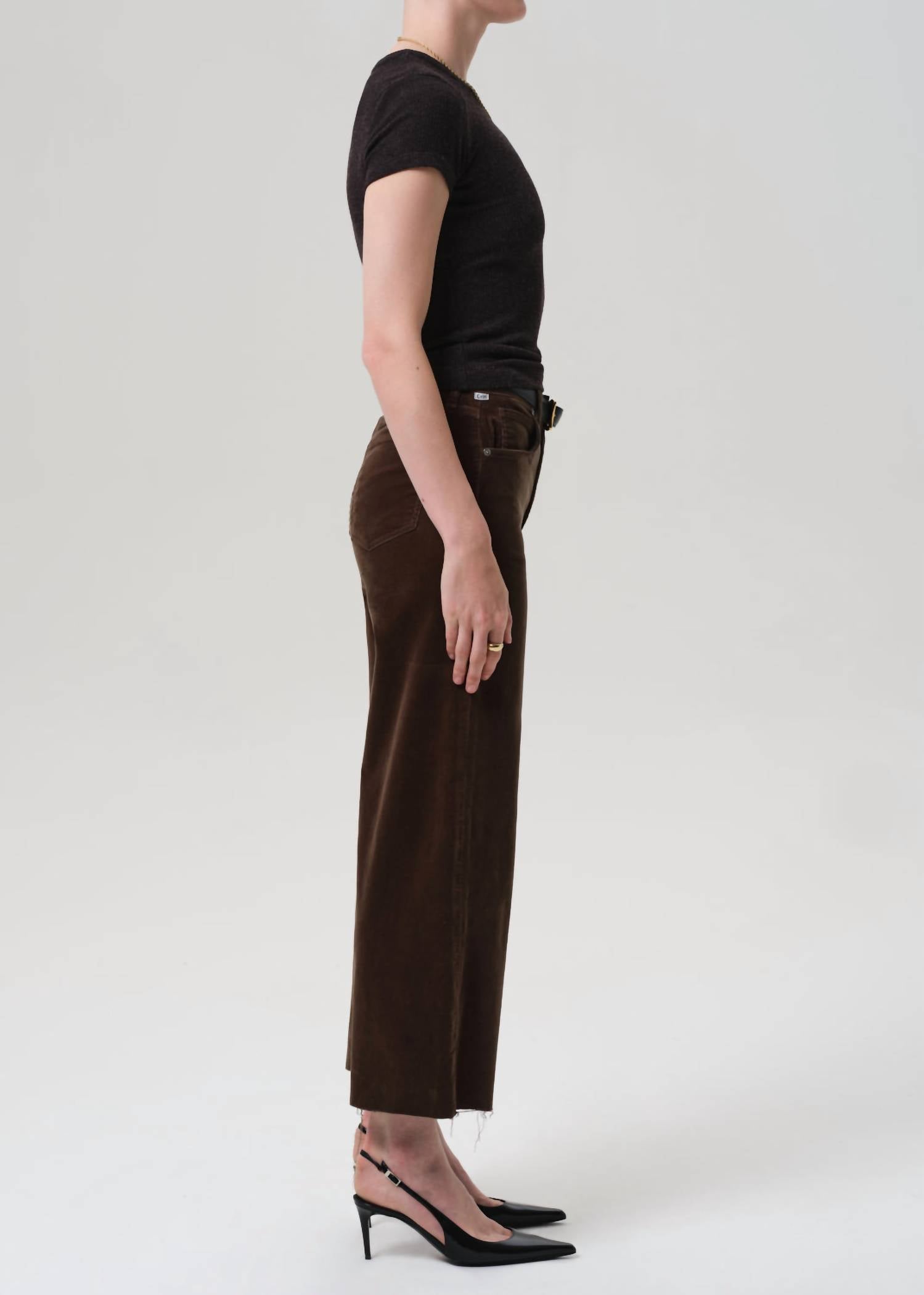 Citizens Of Humanity - Lyra Wide Leg Crop Corduroy Pants