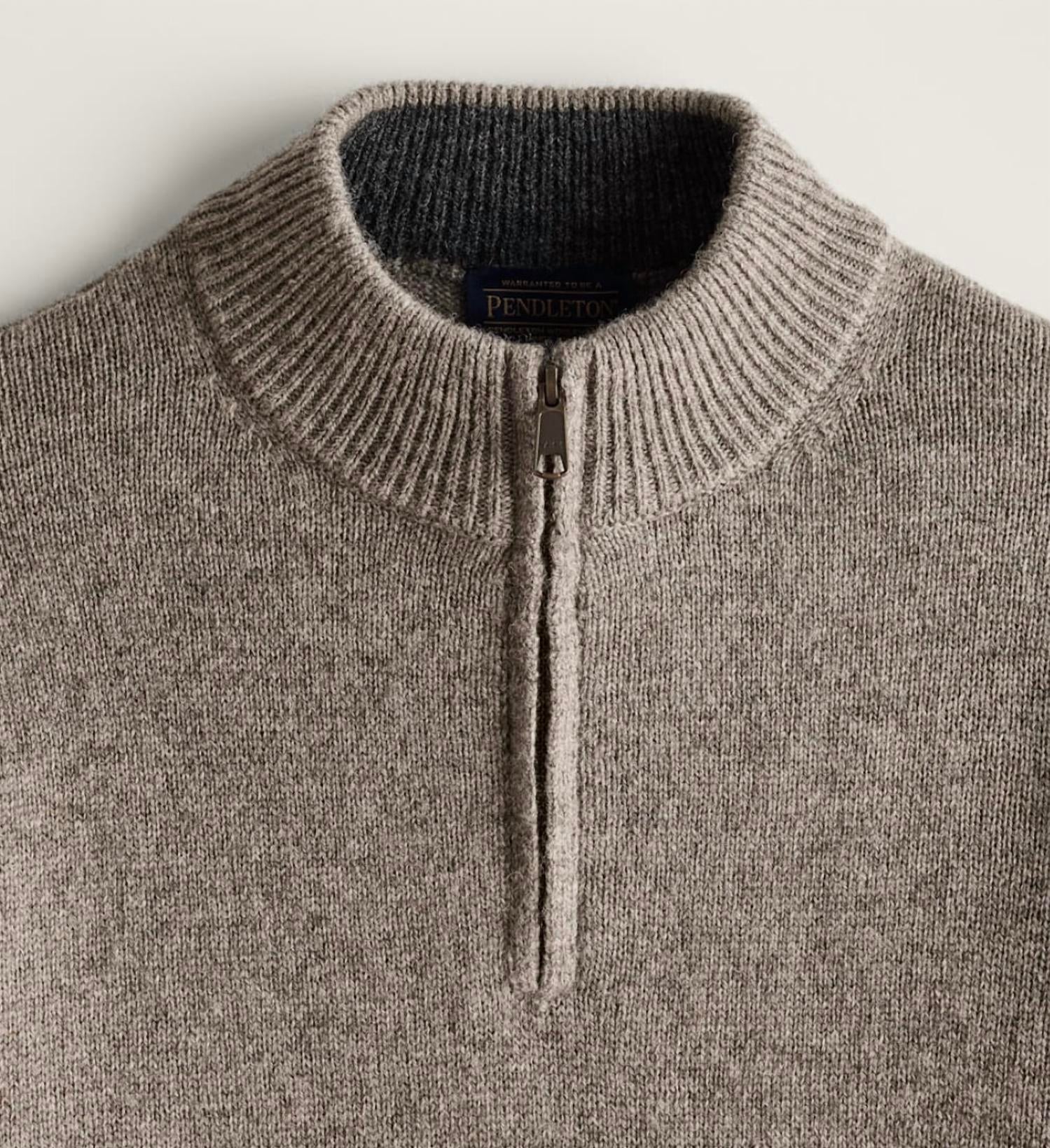 Pendleton - Men's Wool Quarter Zip Sweater