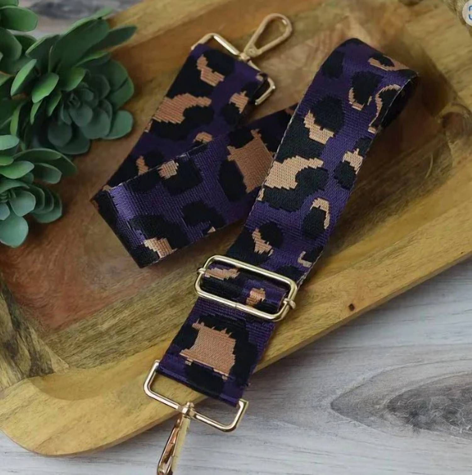 Lauren Lane - Women's Leopard Print Adjustable Crossbody Bag Strap