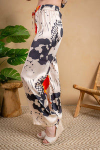 Paparazzi - Satin Abstract Print Pant