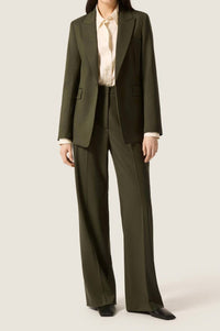 Argent Wide Leg Trouser in olive - women's pants - view 6