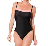Miraclesuit Kara Underwire One Piece Swimsuit in coral colorblock - women's swimwear