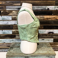 Rock & Roll Denim - Women's Corset Style Eyelet Top
