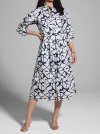 Nic + Zoe - Fractured Lines Shirt Dress