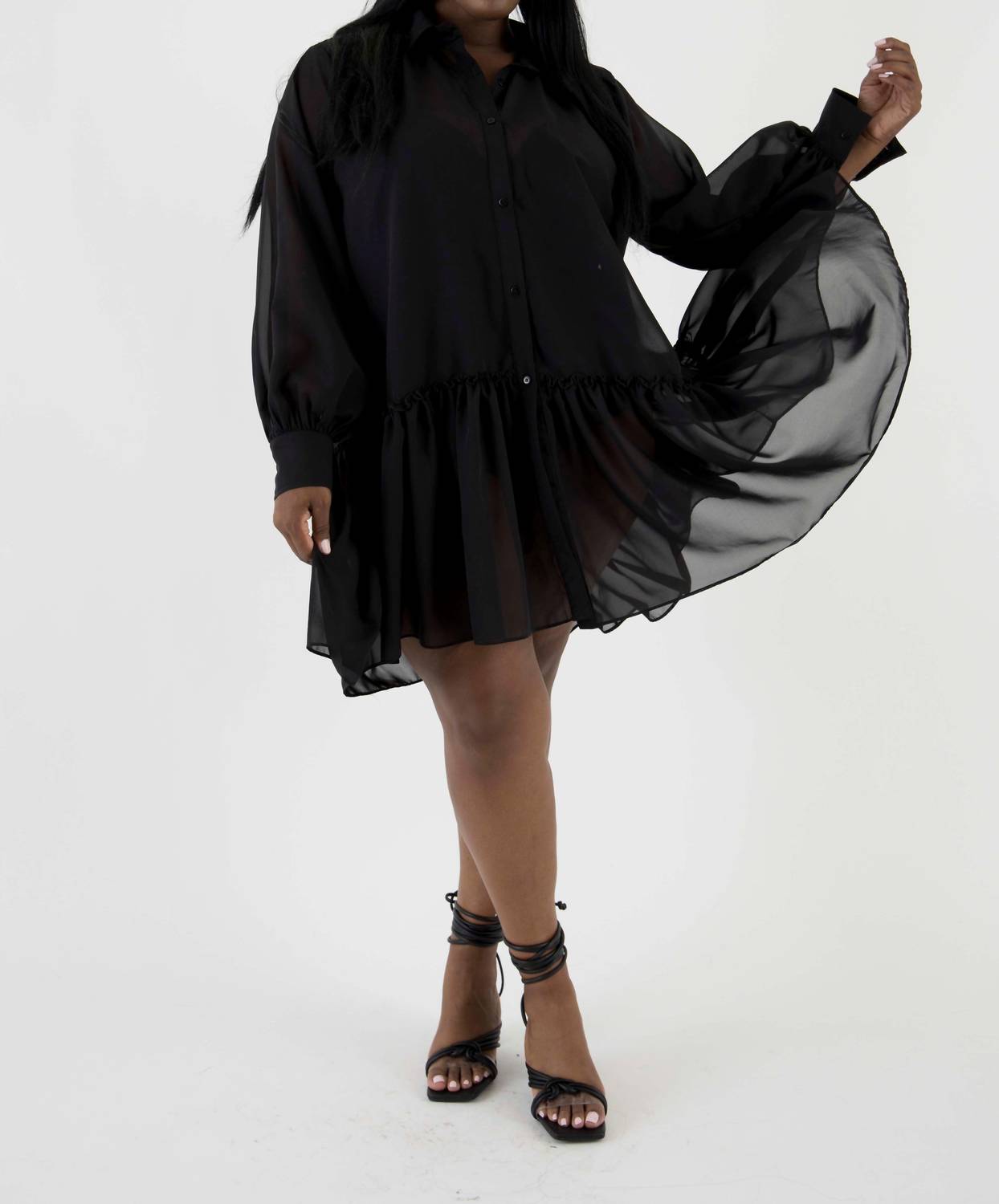 Sante Grace - Poly Chiffon Tunic Dress
