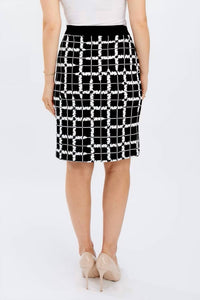 Frank Lyman - Two-tone Checkered Skirt
