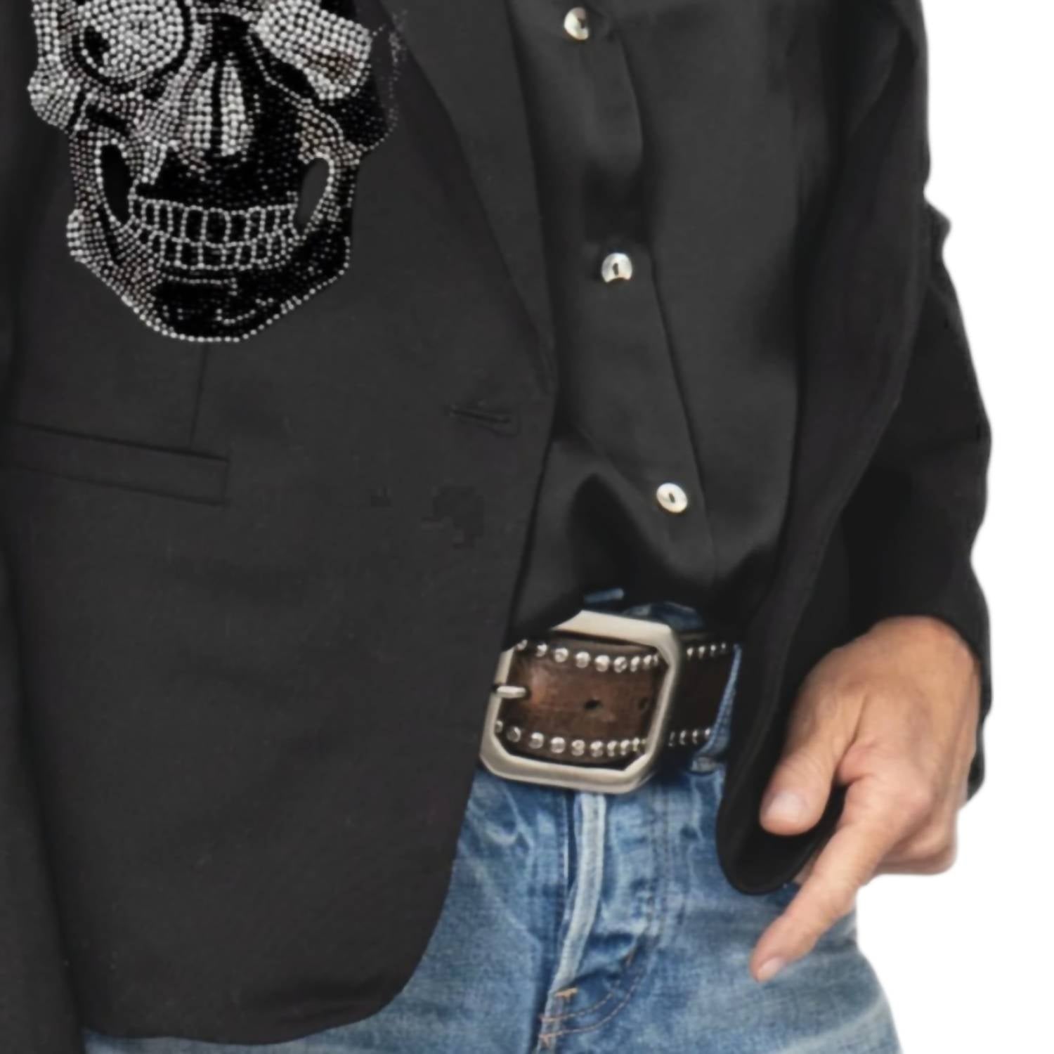 Hipchik - Skull Front Graphic Blazer