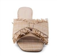 CHOCOLAT BLU Women's Chip Raffia Sandals in natural - women's sandal - view 5
