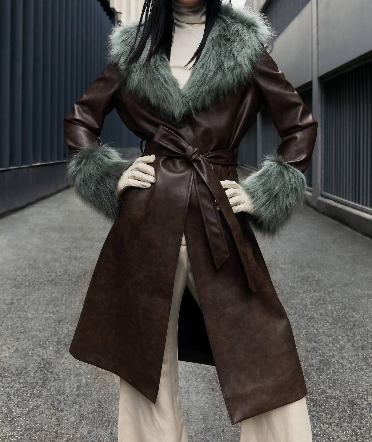 Unreal Fur - Empathy Faux-fur-trim Coat