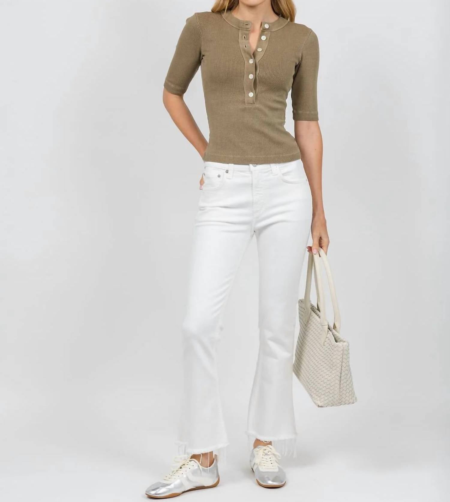 Citizens Of Humanity - Nali Short Sleeve Henley Tee