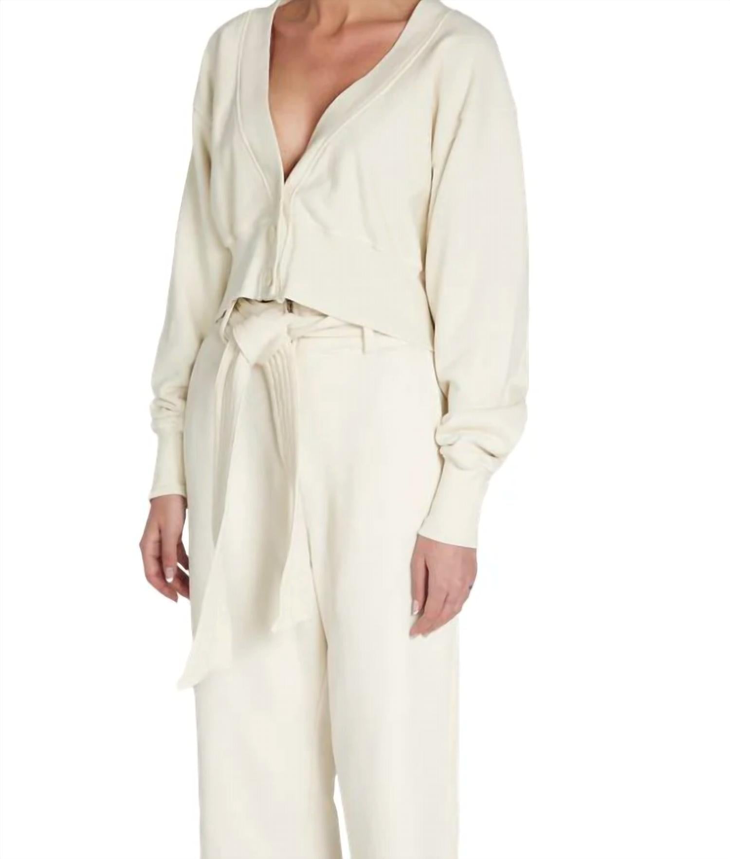Les Tien - Diana Cropped Cardigan