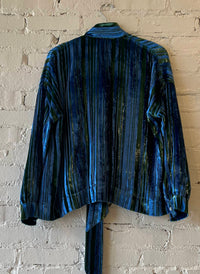 Libertine - Women's Lines Velvet Tie Blouse