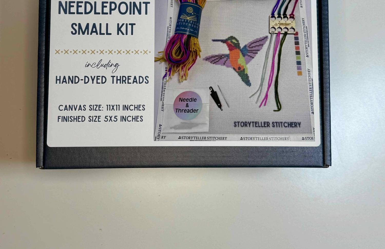 Storyteller Stitchery Hummingbird Modern Needlepoint Kit in n a - item - detail view