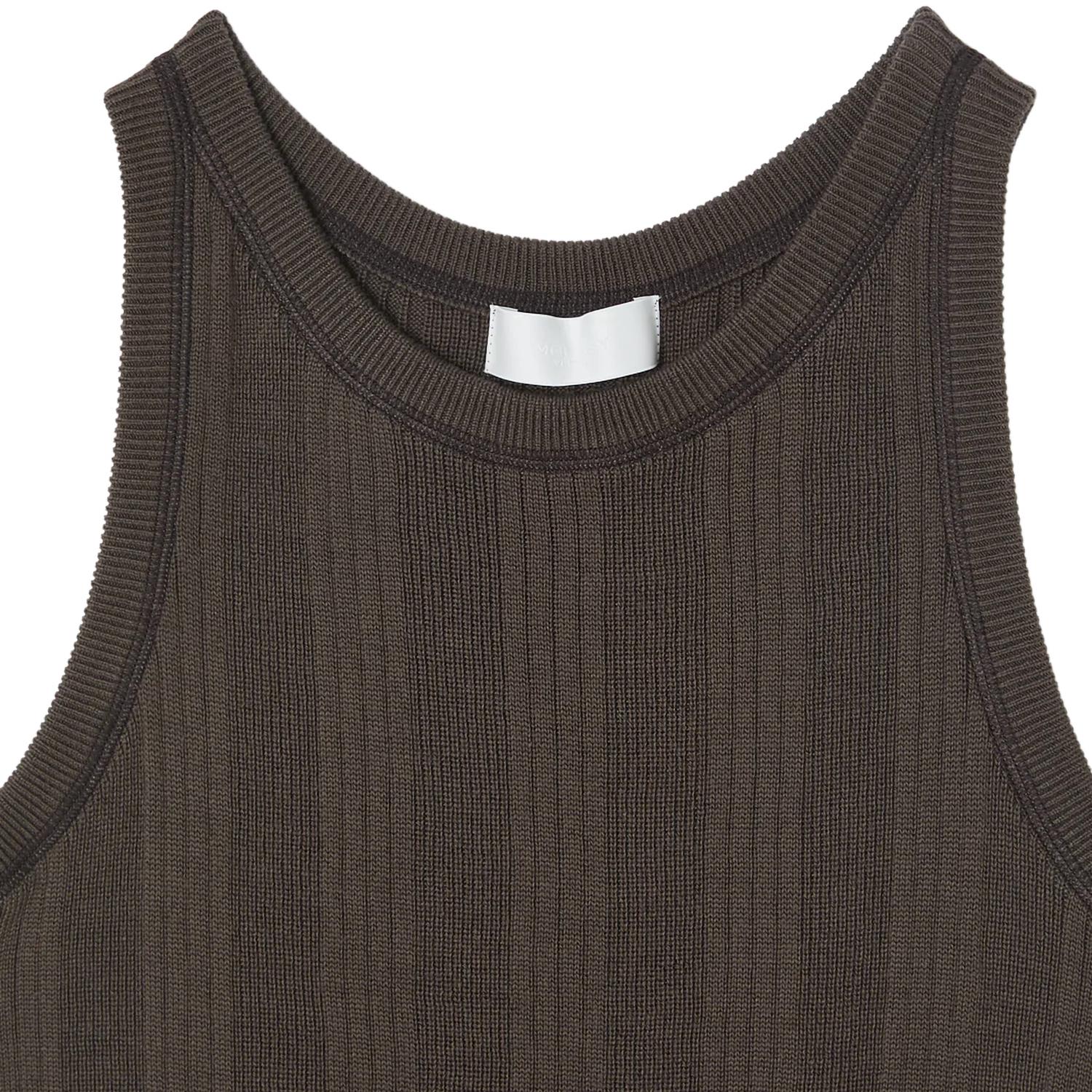 Moussy Women's Bleed Speed Tank in brown - women's tank top - detail view