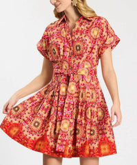 Tyler Boe - Mosaic Border Hailey Shirtdress