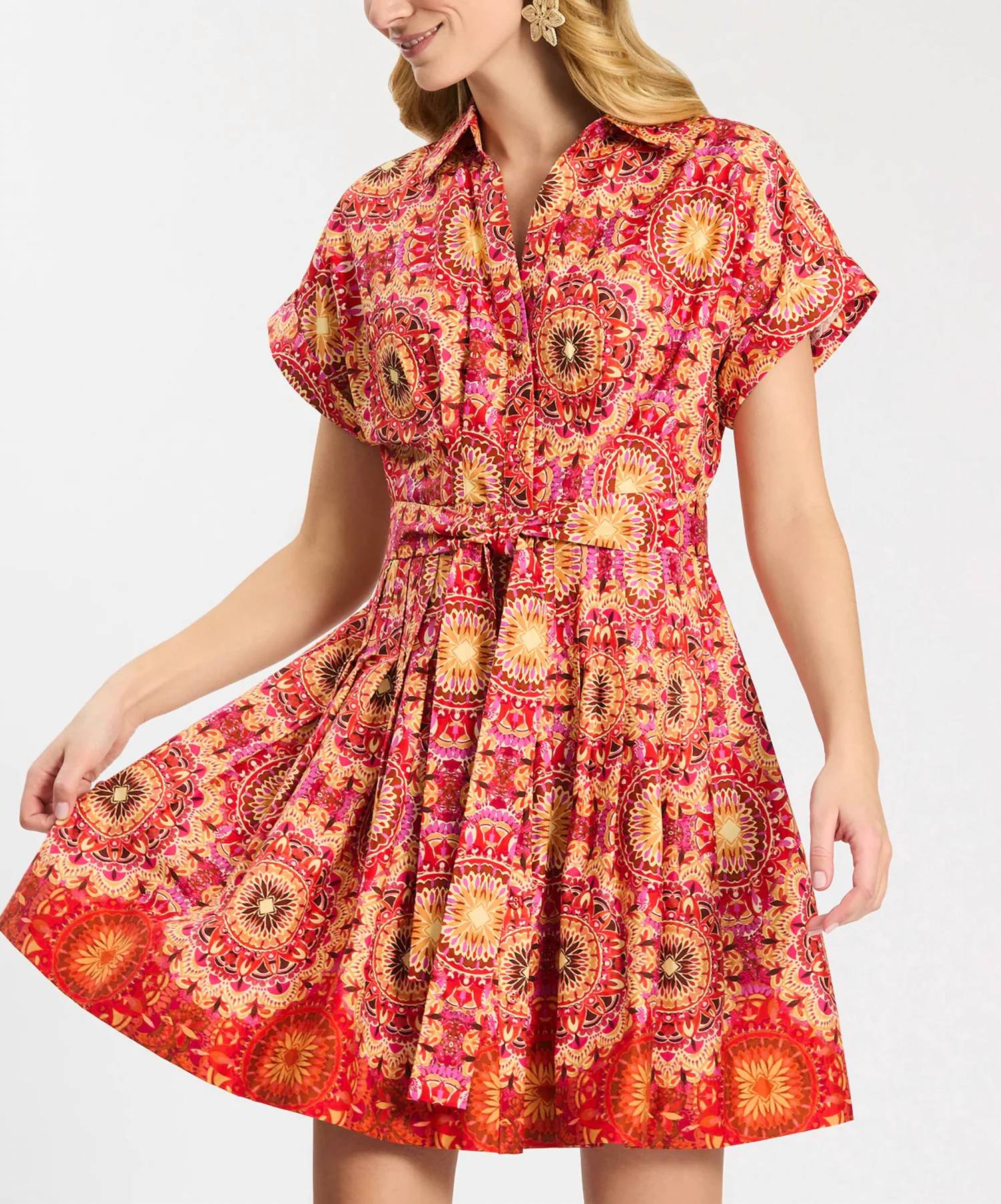 Tyler Boe - Mosaic Border Hailey Shirtdress