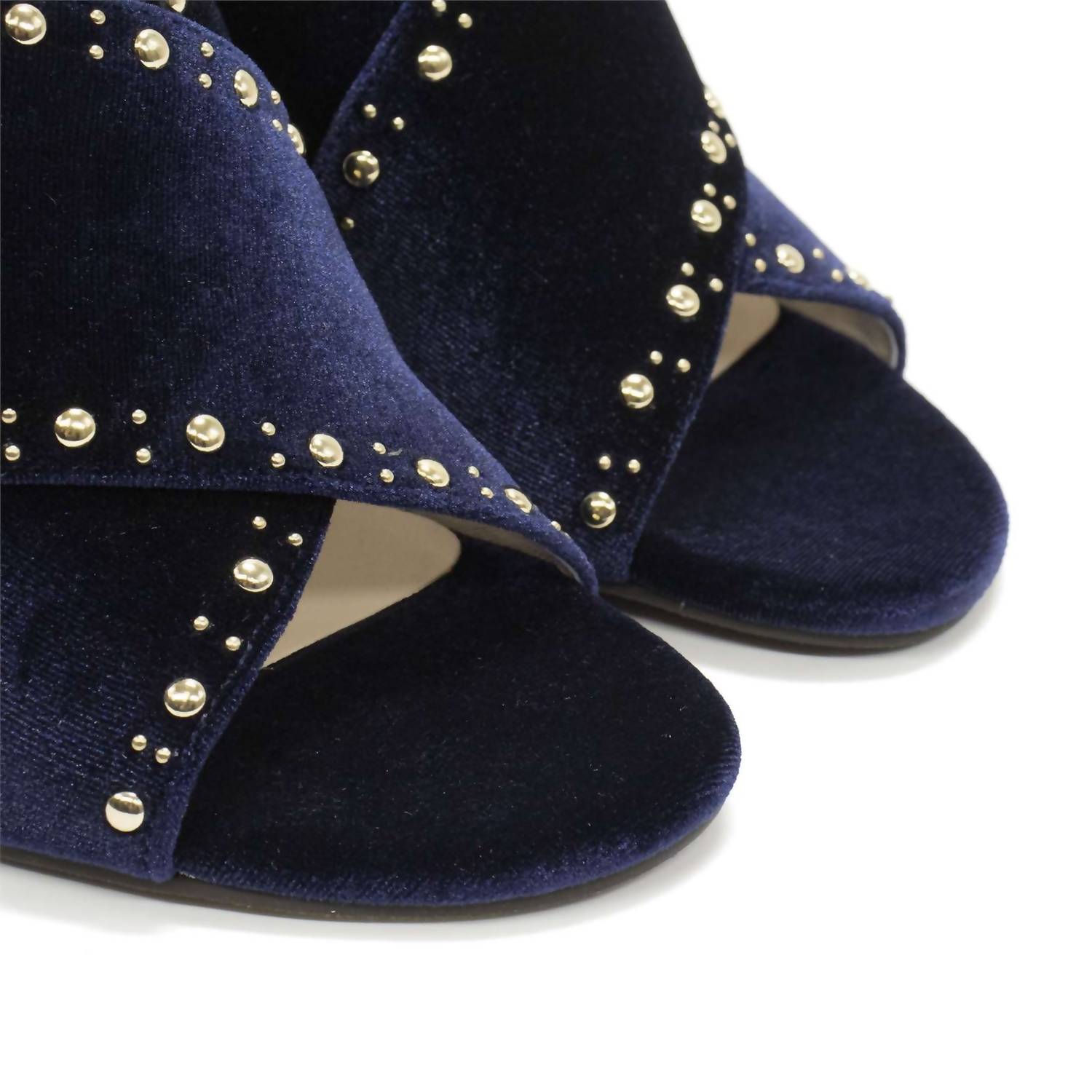 COLE HAAN Women's Gabby Studded Slip-on Sandals in blue velvet - women's sandal - view 9