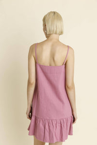 Aureum - Bow Trim Mini Dress