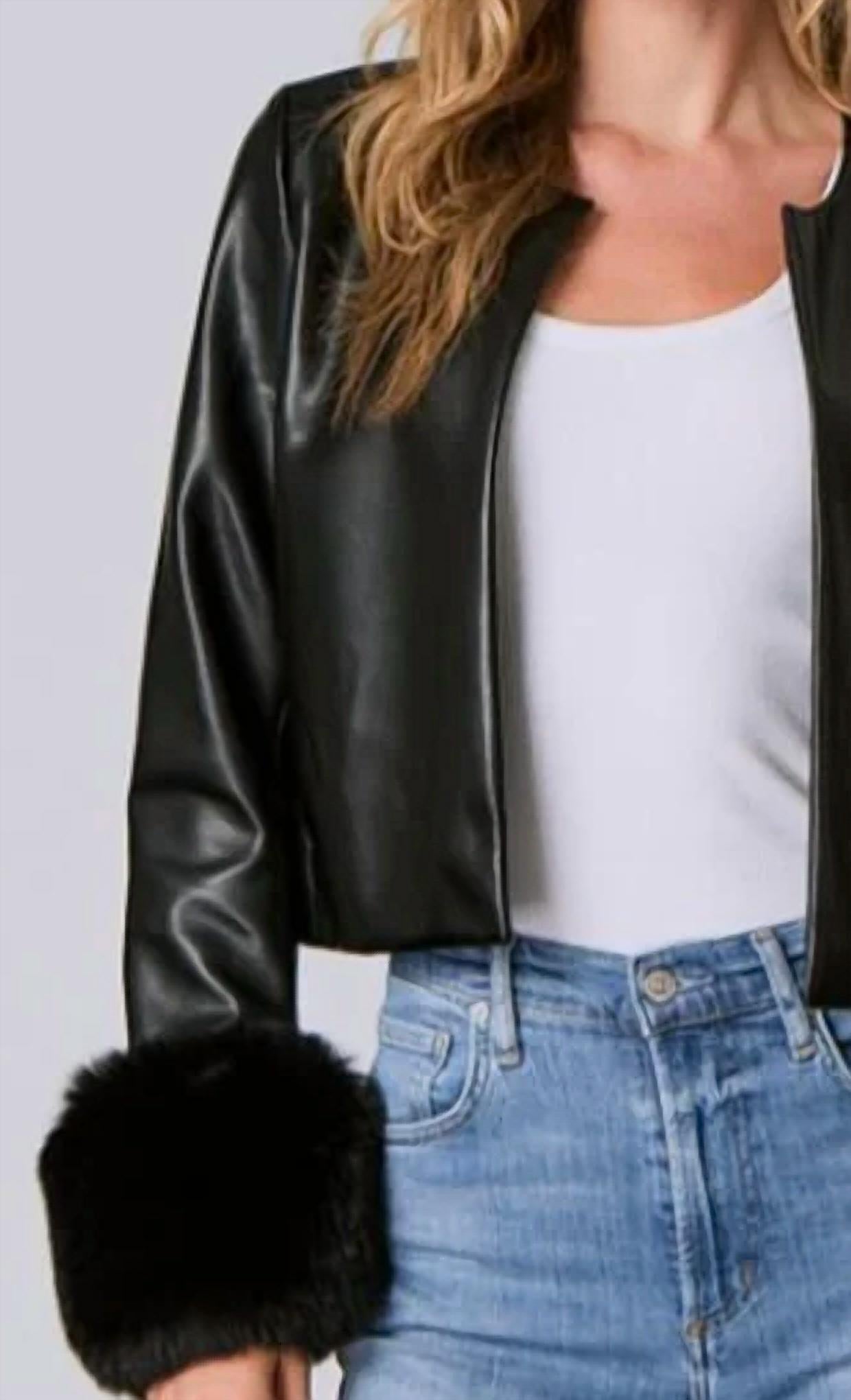J. Society - Signature Plush-cuff Moto Jacket