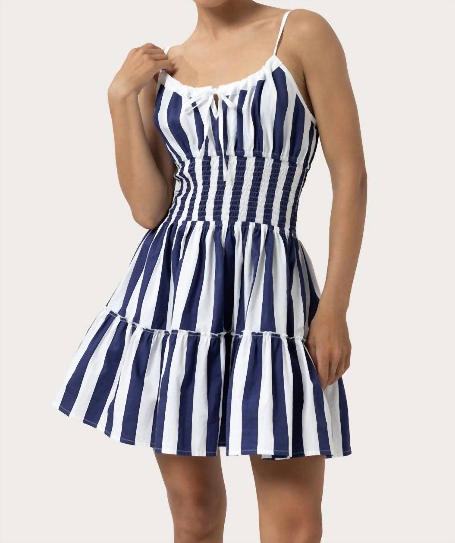 Lusana - Marlo Stripe Mini Dress