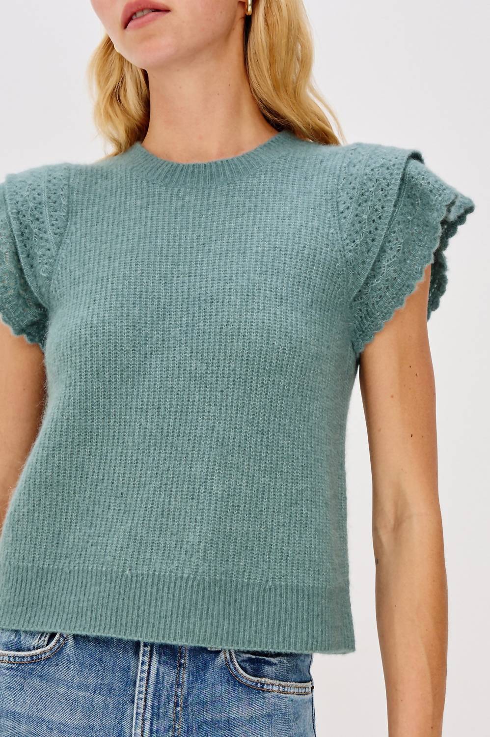 Rails Stasia Short Sleeve Top in teal - women's t-shirt - view 4