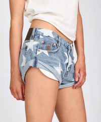 One Teaspoon - Bandits Low Waist Denim Shorts