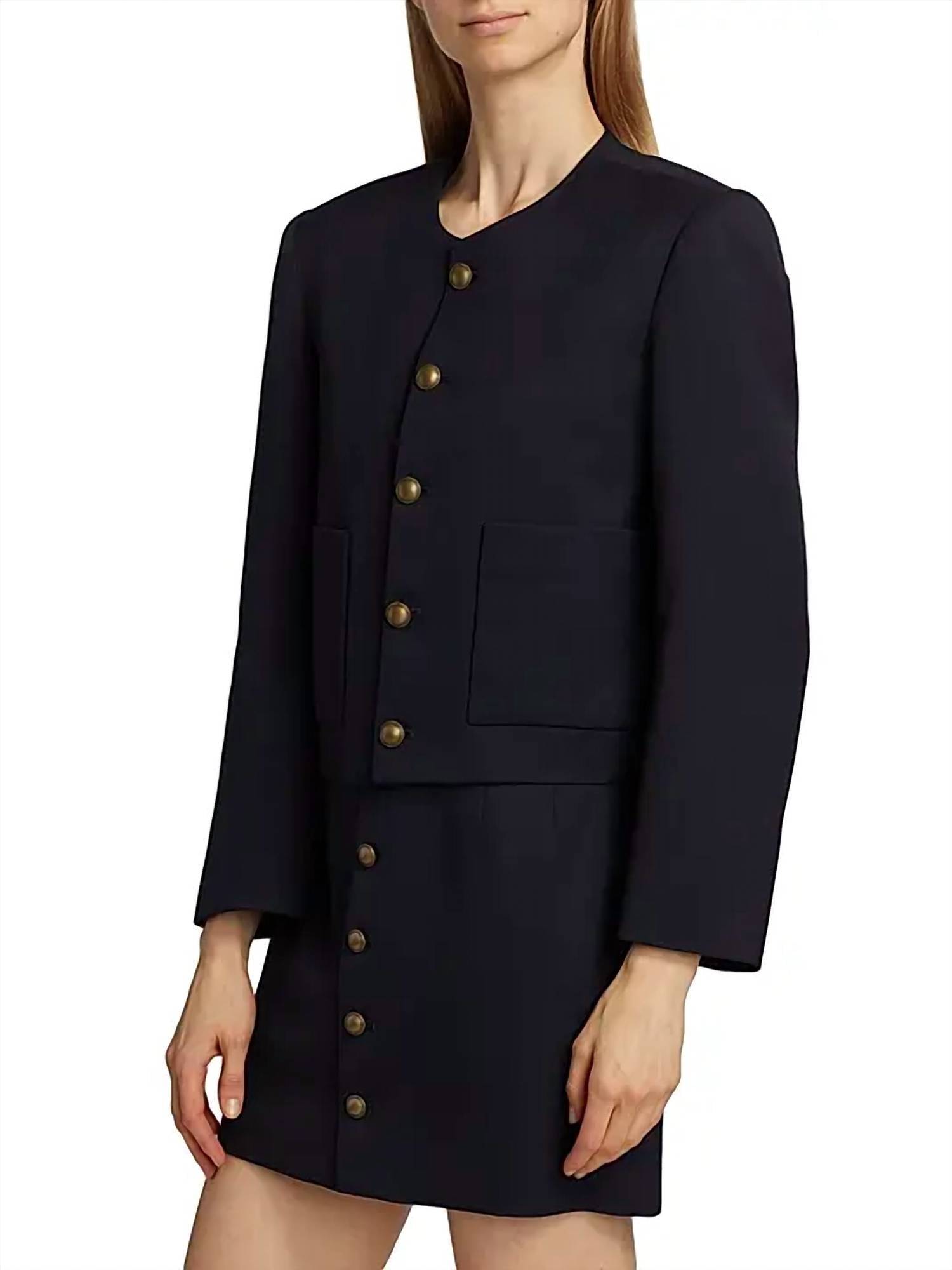 Frame - Stretch-wool Crewneck Jacket
