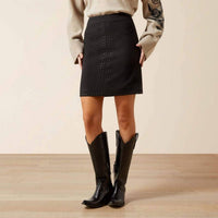 ARIAT After Party Mini Skirt in black - women's skirt - detail view