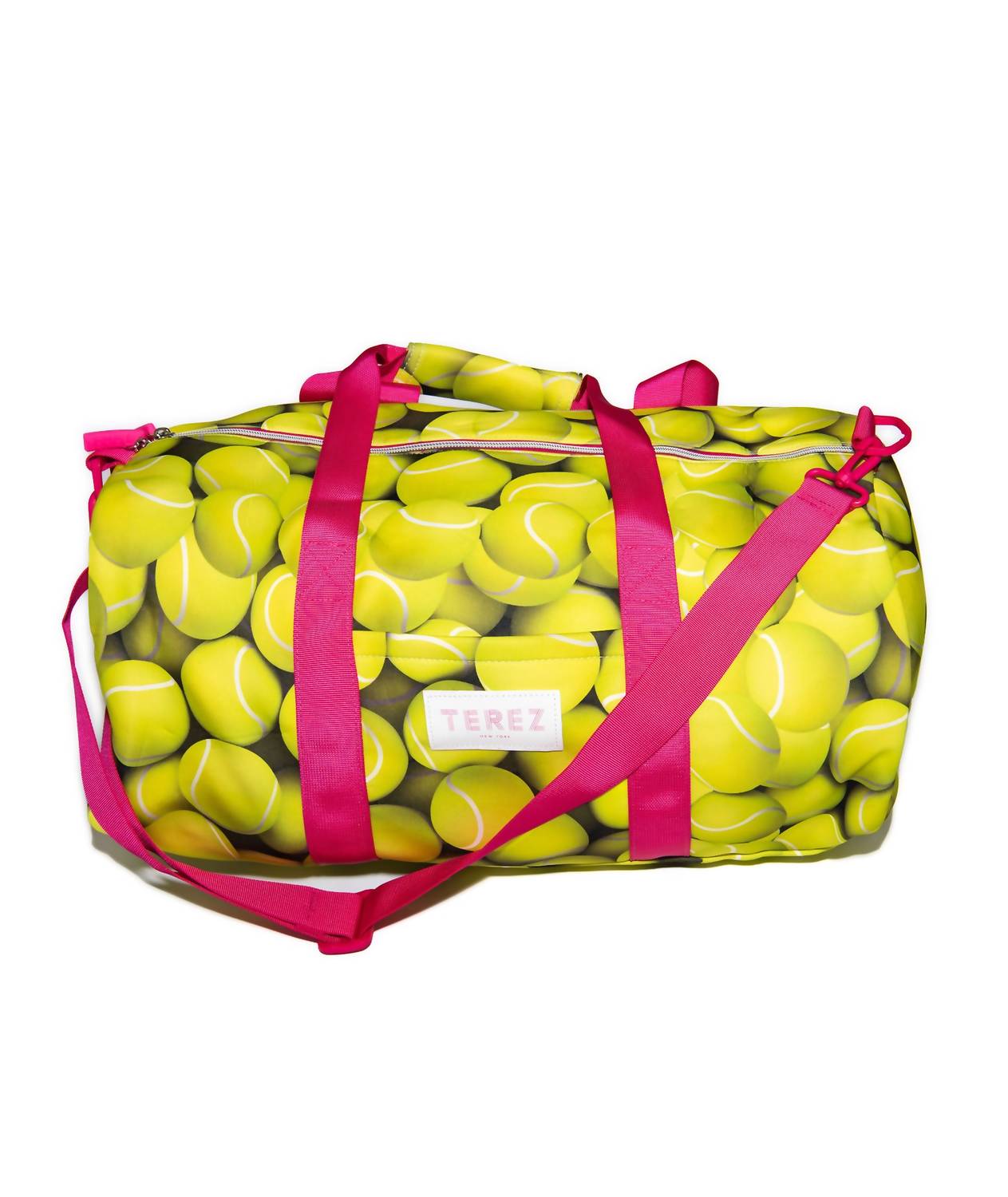 TEREZ Girl's Scuba Duffle Bag in tennis balls - kids' bag