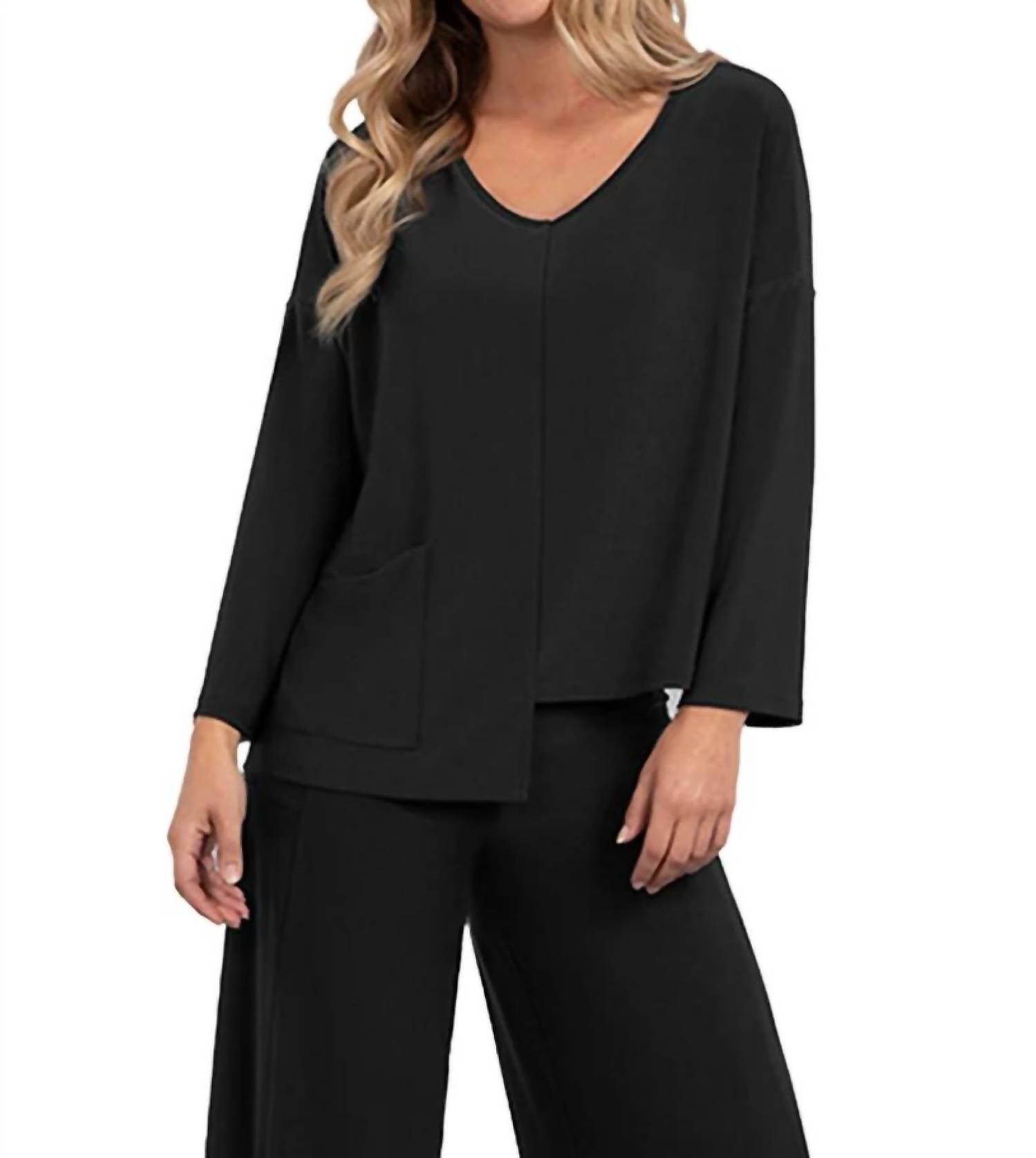 Sympli - Etch V-neck Top