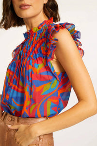 Caballero - Evelyn Smocked Top