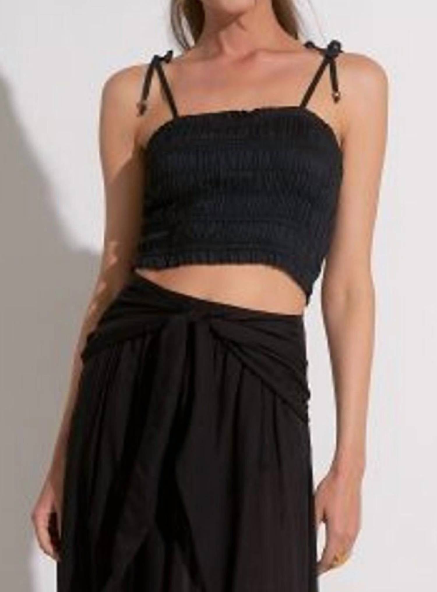 Elan - Smocked Crop Top