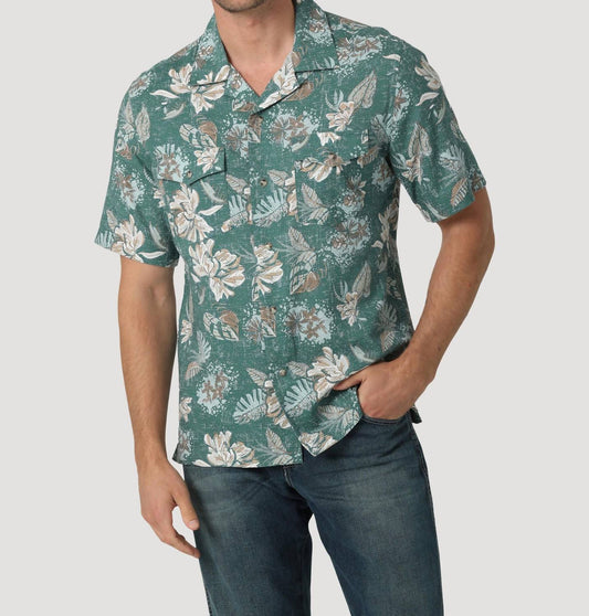 Wrangler - Mens Straight Hem Coconut Floral Shirt
