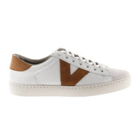VICTORIA Women's Berlin Leather Sneakers in cuero - women's sneaker - detail view